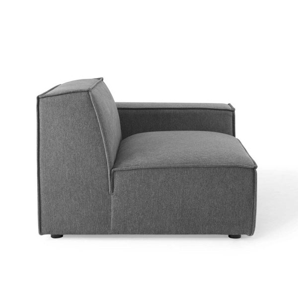 Modway Restore Upholstered Sectional Sofa, 8-Piece U-Shaped, Charcoal Supply - Image 3