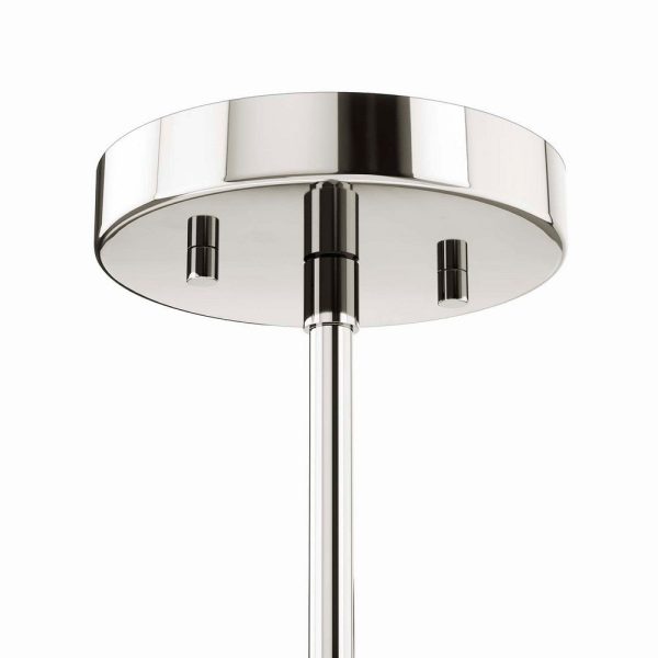 Modway Rekindle 8-Light Chandelier in Polished Nickel, Silver, 25 x 47.5 x 77.5 on Sale - Image 3