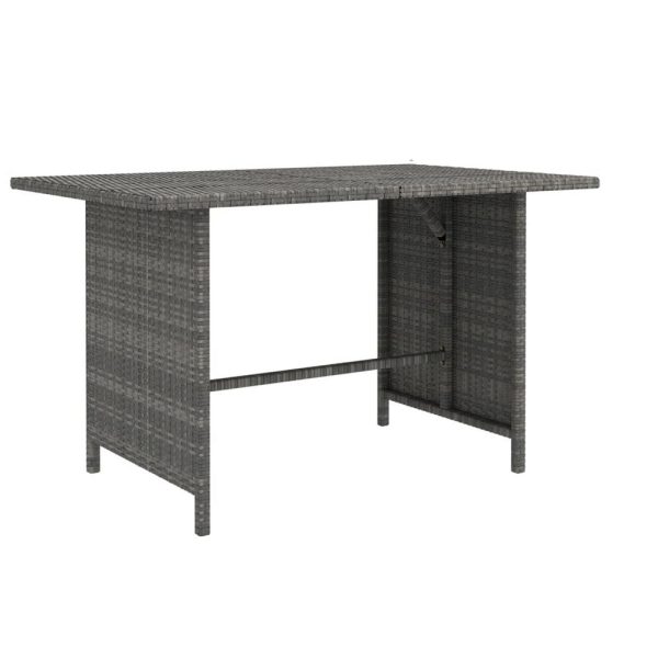 Avio 9pc Outdoor Modular Sofa Set, Square Coffee Table, Gray Rattan Sale - Image 2