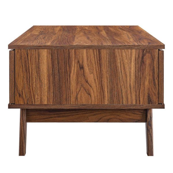 Modway Soma Modern Rattan, 43  Coffee Table, Walnut on Sale - Image 2