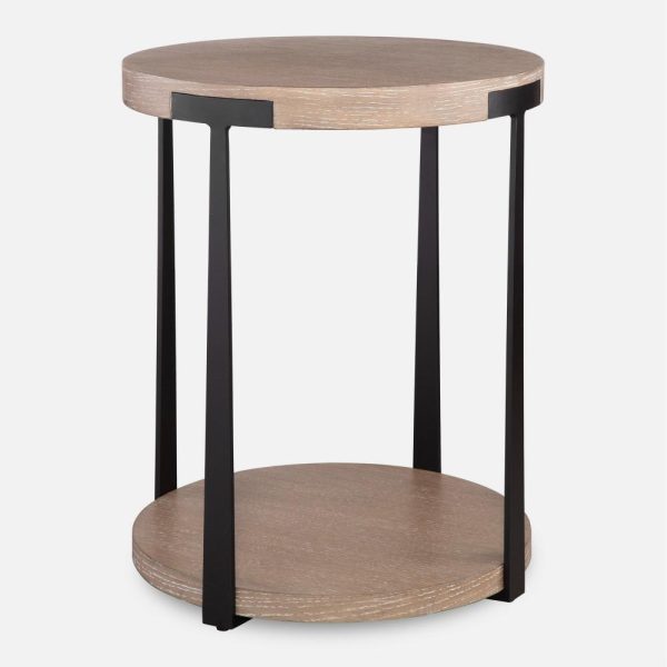 Uttermost Palisade Natural Round Side Table on Sale