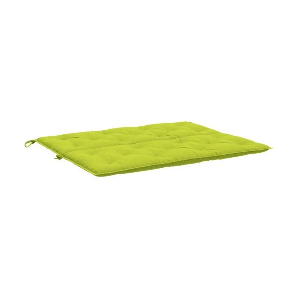 Claire Outdoor Cushion for Bench, Button Tufted Green Fabric, 47  Wide Sale - Image 3