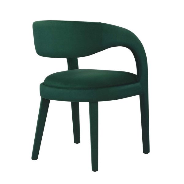 Modway EEI-6563-GRN Pinnacle Performance Velvet Dining Chair Set of Two, Green on Sale - Image 3
