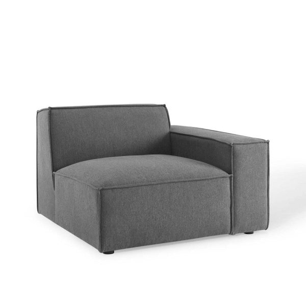 Modway Restore Upholstered Sectional Sofa, 8-Piece U-Shaped, Charcoal Supply - Image 2