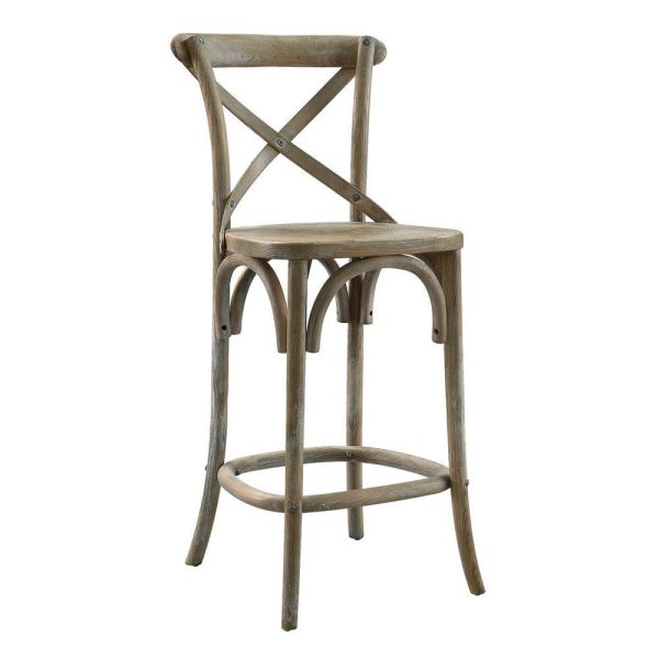 Modway Gear Counter Stool with Gray Finish EEI-5562-GRY Discount