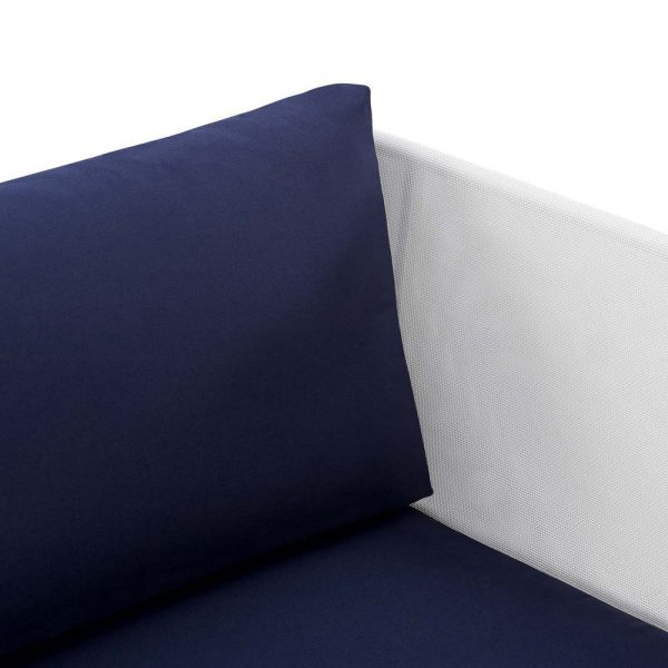 Modway EEI-4955-WHI-NAV Harmony Outdoor Patio Aluminum Armchair, White Navy Online - Image 5