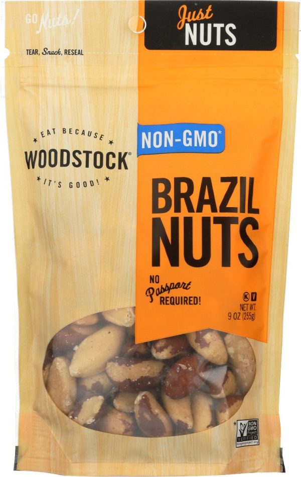 WOODSTOCK: Nuts Brazil Raw, 9 oz Hot on Sale